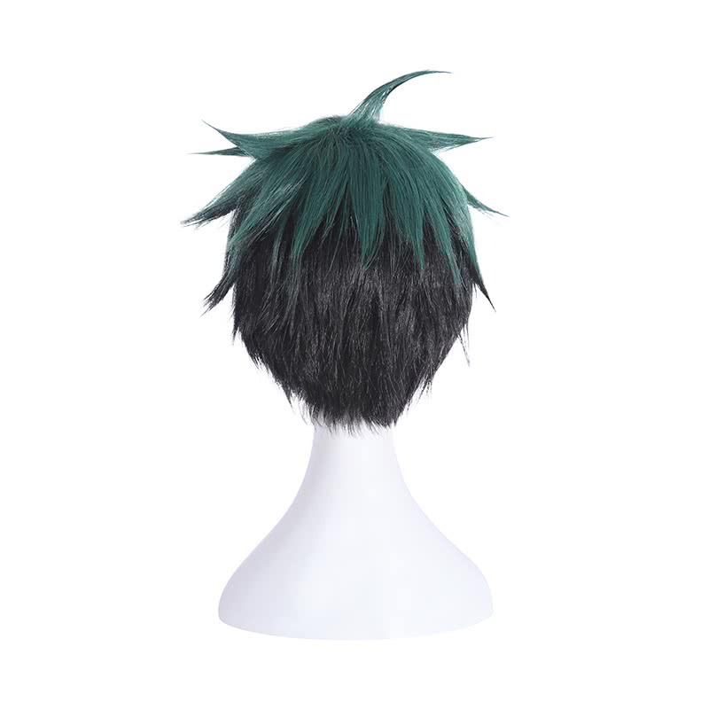 Mi Héroe Academia Izuku Midoriya Pelucas De Cosplay De Cabello De Gradiente Verde Y Negro